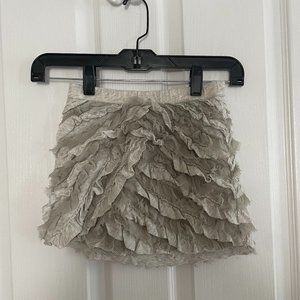 Crew Cuts Grey/Silver 'Ragged' Skirt - Sz4/5 - NWOT